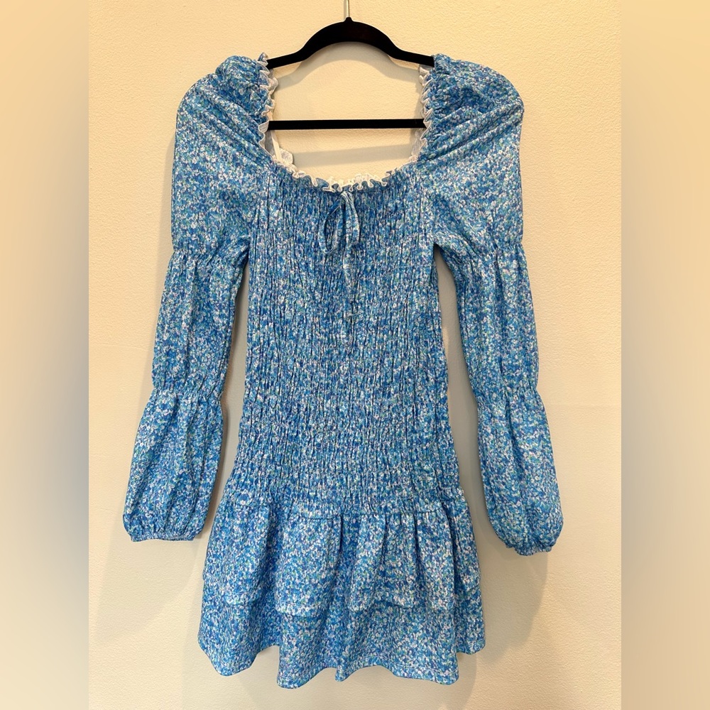 Blue Floral Dress ASOS